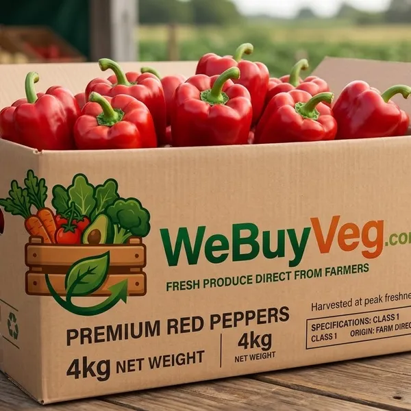 4kg box red peppers