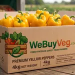 4kg box yellow peppers